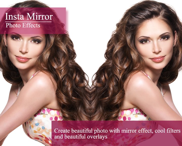 Insta Square Mirror Effect Image