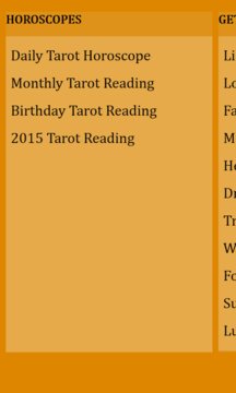 Tarot Card Reading Screenshot Image