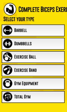 Complete Biceps Exercises Screenshot Image