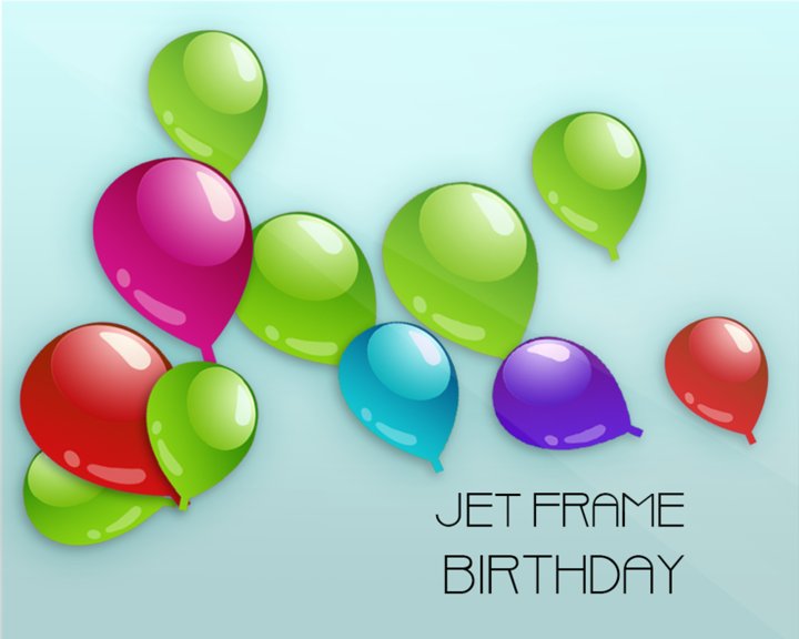 Jet Birthday Frame Image