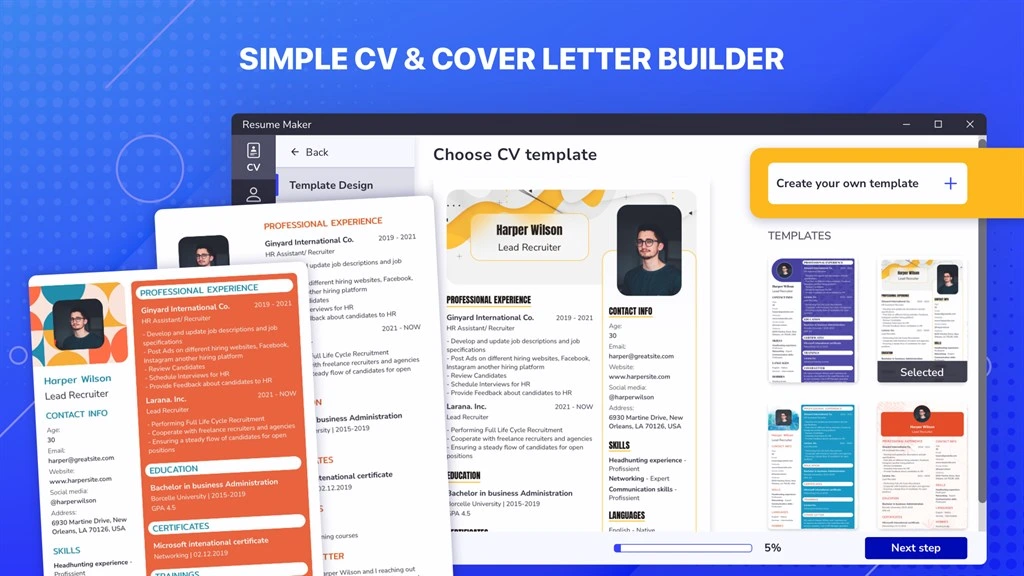 CV Templates Screenshot Image #3