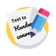 Text To Handwriting Icon Image