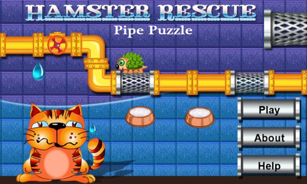 Hamster Rescue Pipe Puzzle Screenshot Image