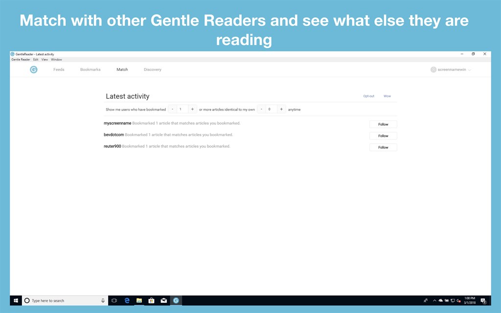 GentleReader Screenshot Image