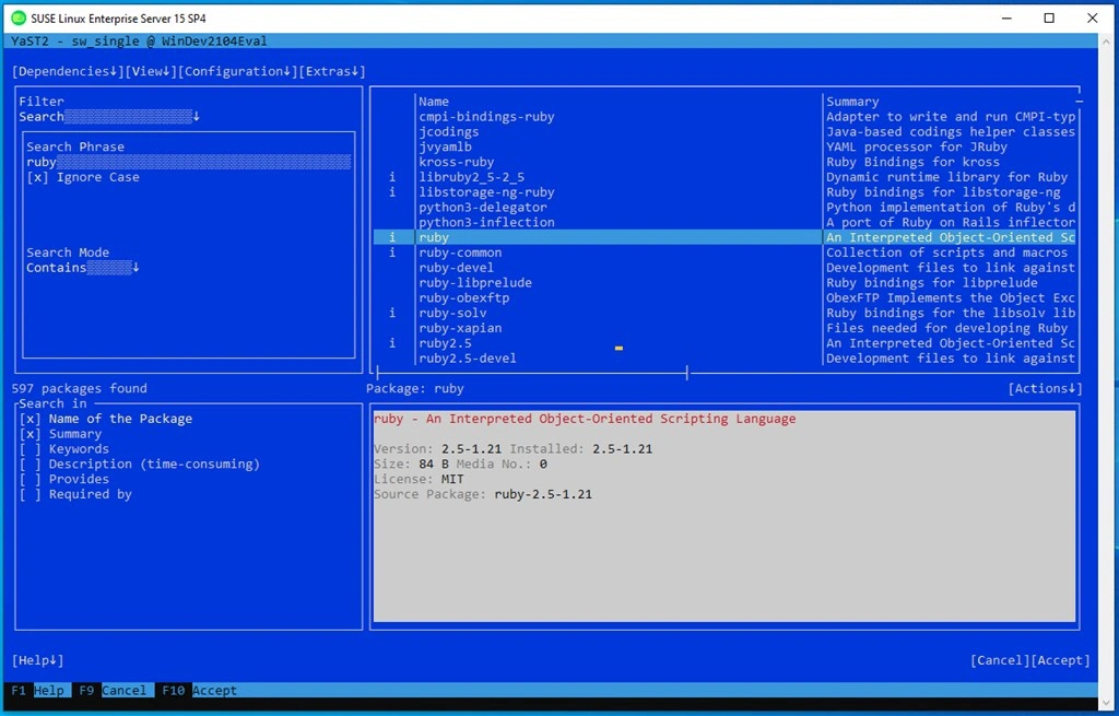 SUSE Linux Enterprise Server 15 SP4 Screenshot Image #10
