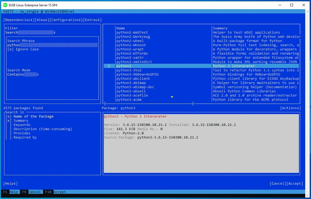 SUSE Linux Enterprise Server 15 SP4 Screenshot Image #4