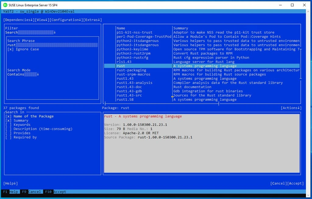 SUSE Linux Enterprise Server 15 SP4 Screenshot Image #5