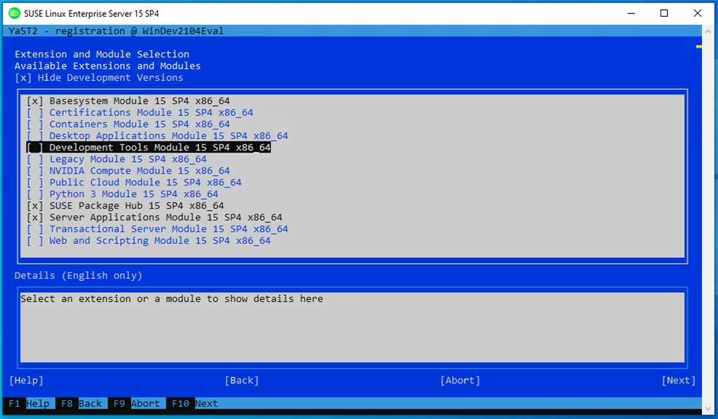 SUSE Linux Enterprise Server 15 SP4 Screenshot Image #7