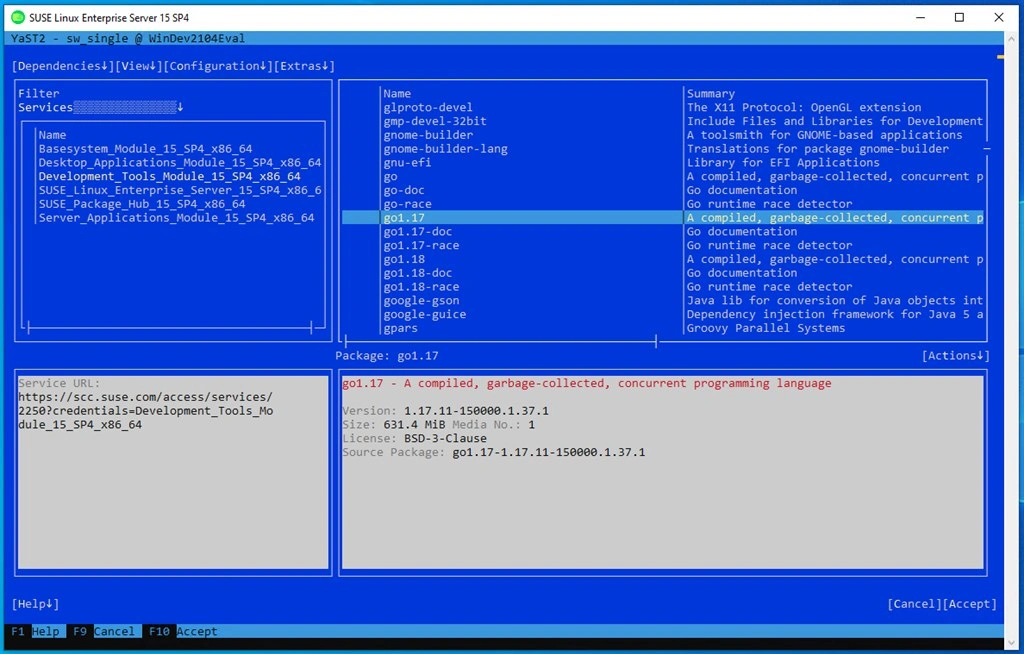 SUSE Linux Enterprise Server 15 SP4 Screenshot Image #8