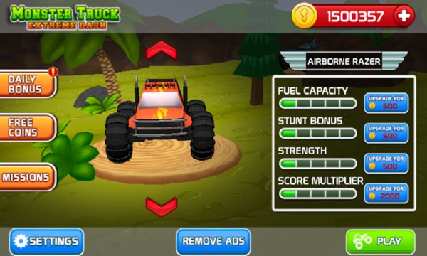 Monster Truck Extreme Dash Screenshot Image