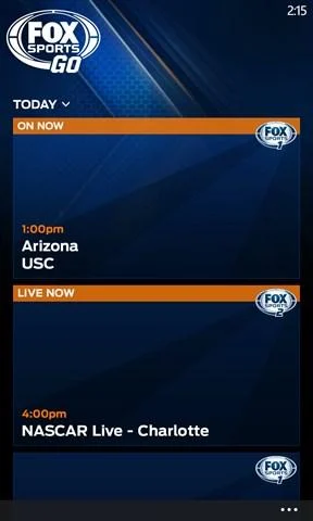 FOX Sports GO Screenshot Image