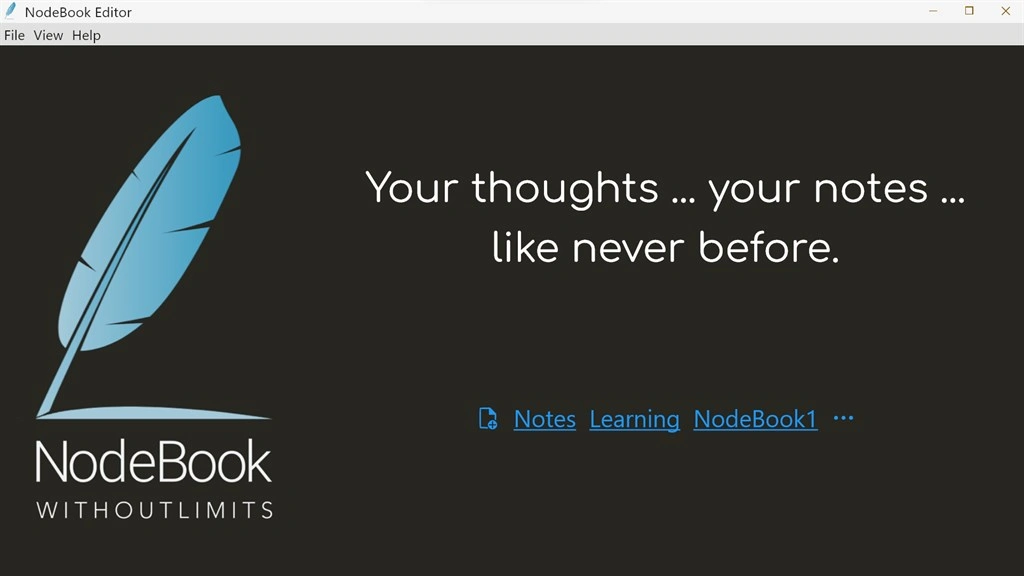 NodeBook Editor Screenshot Image
