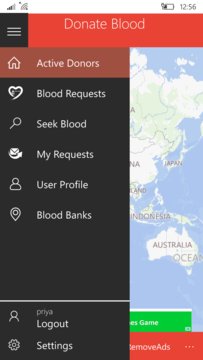 BloodDonors Screenshot Image