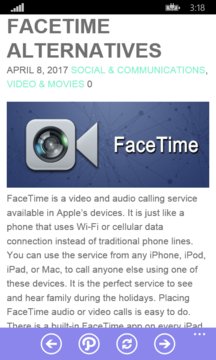 FacetimeApp Alternatives Screenshot Image