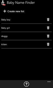 Baby Name Finder App Screenshot 1