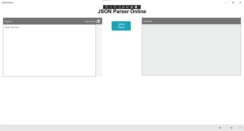 JSON Utilities Screenshot Image