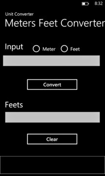 Meters Feet Converter Screenshot Image