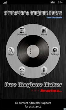 eTube2Tone Ringtone Maker Screenshot Image