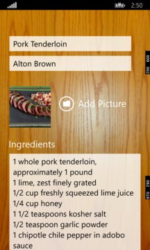Your Cookbook Screenshot Image