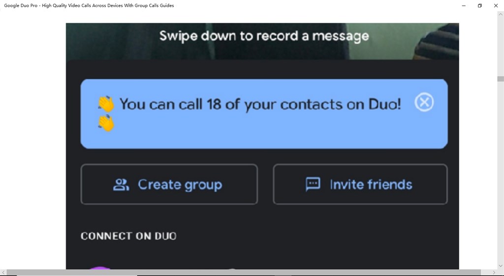 Guides For Google Duo Pro Screenshot Image
