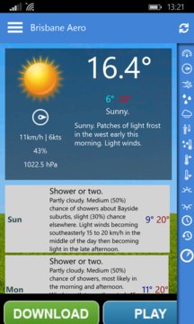 Oz Weather Screenshot Image