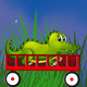 Alligator Wagon Racing Icon Image