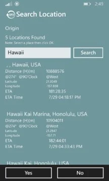 GPS Distance Calculate Screenshot Image