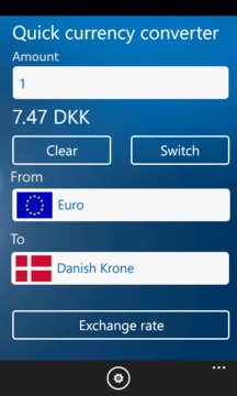 Quick Currency Converter Screenshot Image