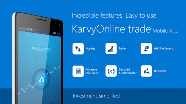 KarvyOnline Trade Screenshot Image