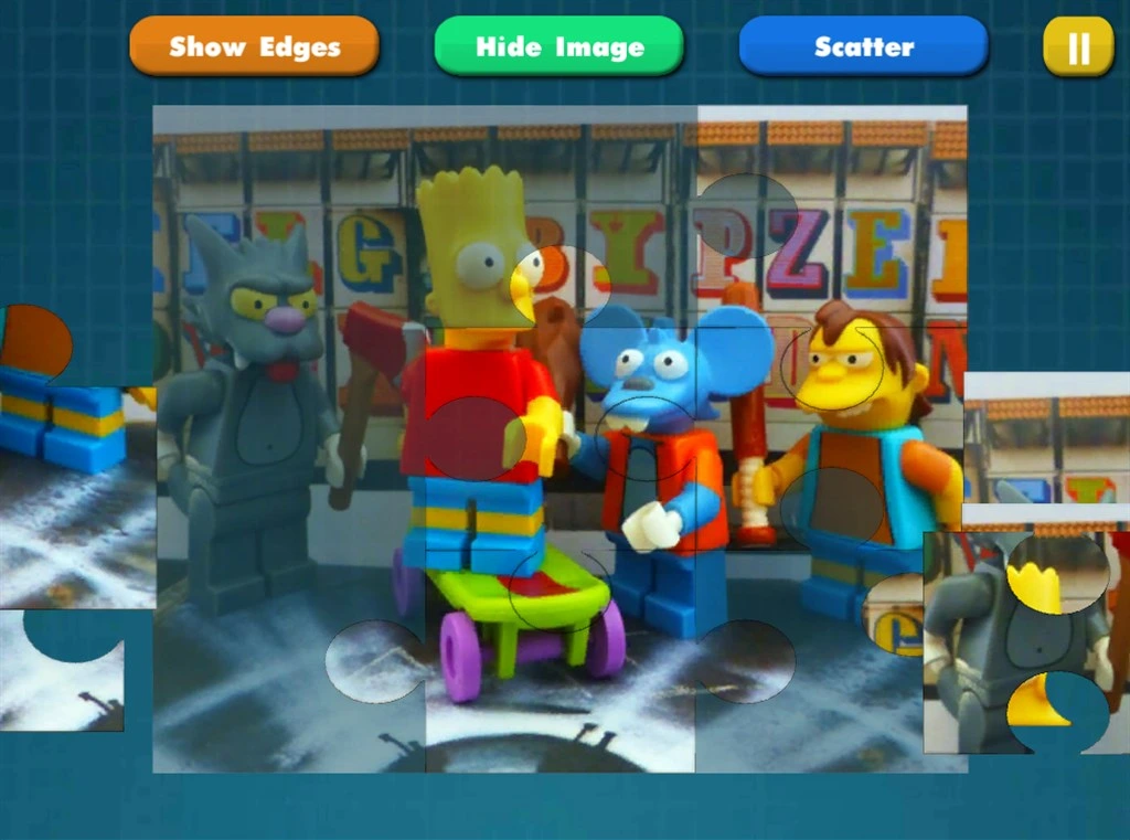 Jigsaw Lego Simpsons Kids Screenshot Image