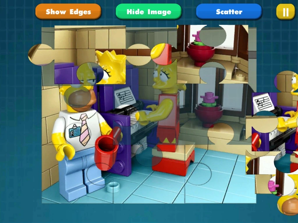 Jigsaw Lego Simpsons Kids Screenshot Image #3