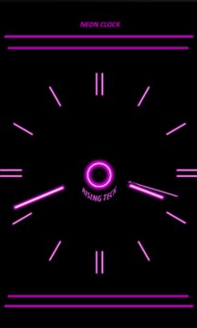Neon Clock Screenshot Image