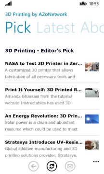 3D Printing by AZoNetwork Screenshot Image
