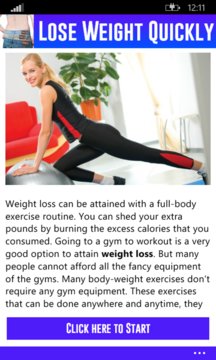 Lose Weight Quickly Screenshot Image