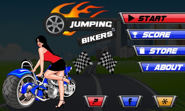Jumping Bikers Screenshot Image