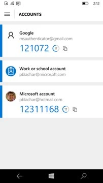 Microsoft Authenticator Screenshot Image