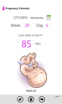 Pregnancy Calendar Screenshot Image
