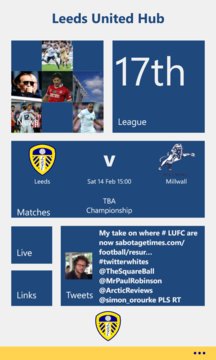Leeds United Hub Screenshot Image