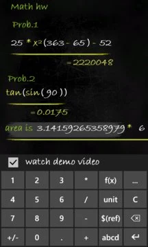 Smartboard Calculator Screenshot Image