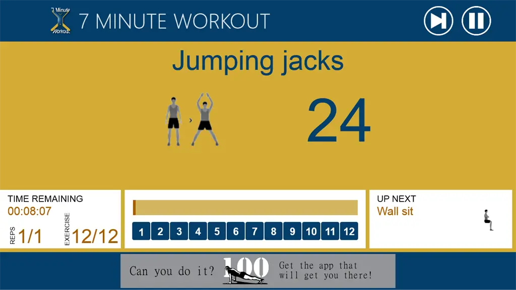 7 Minute Workout Screenshot Image #2