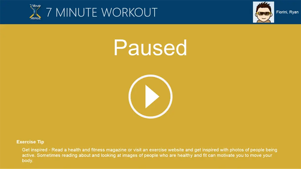7 Minute Workout Screenshot Image #3