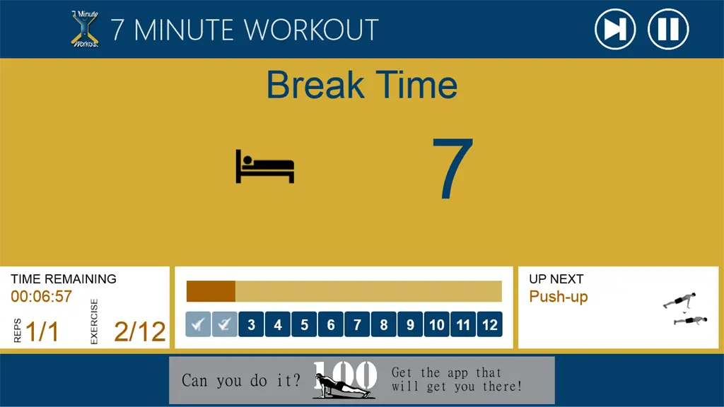 7 Minute Workout Screenshot Image #4