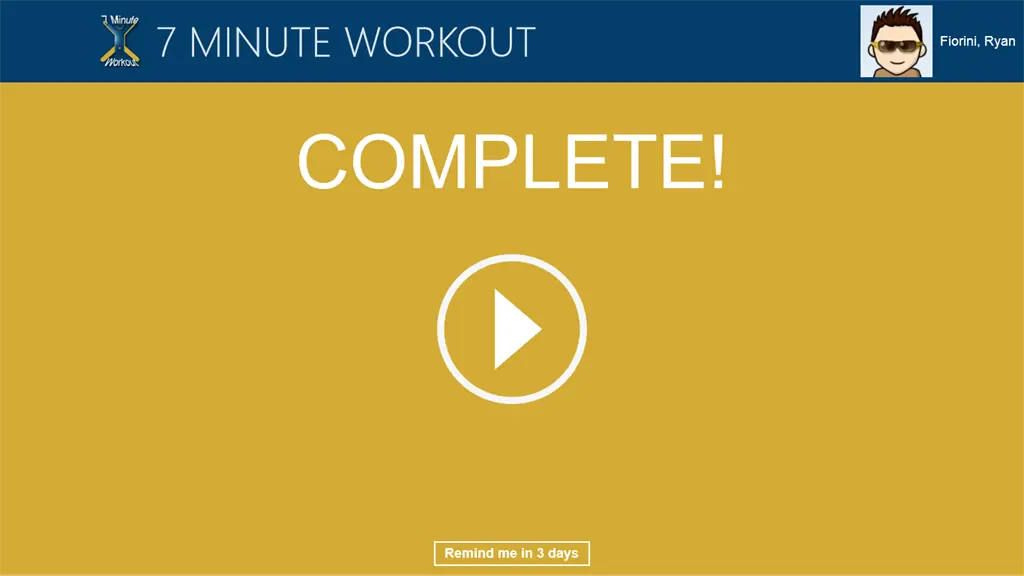 7 Minute Workout Screenshot Image #5