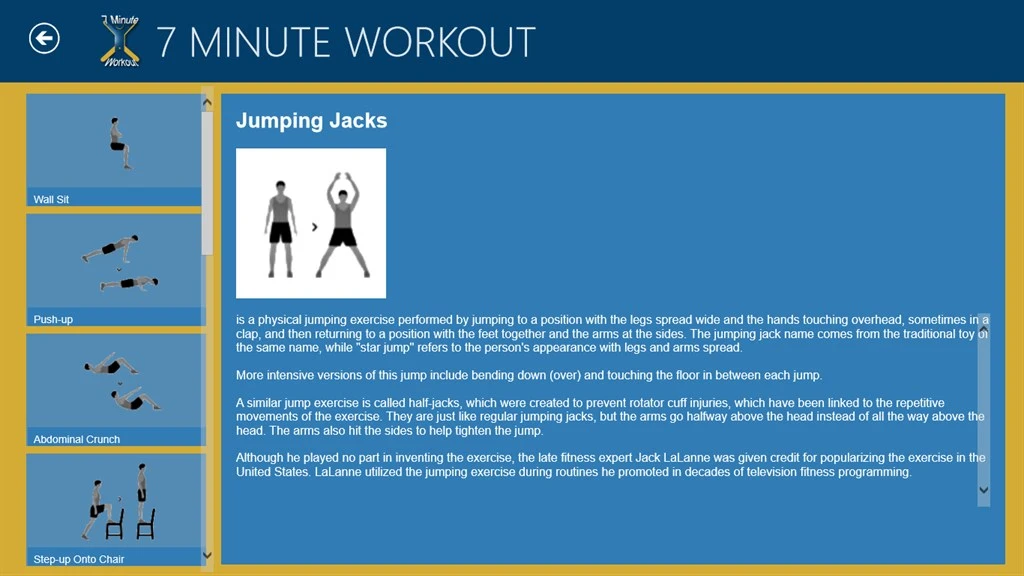 7 Minute Workout Screenshot Image #7