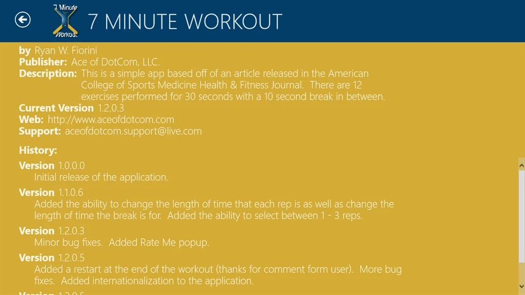 7 Minute Workout Screenshot Image #9