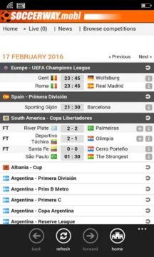 Soccerway Mobile Screenshot Image