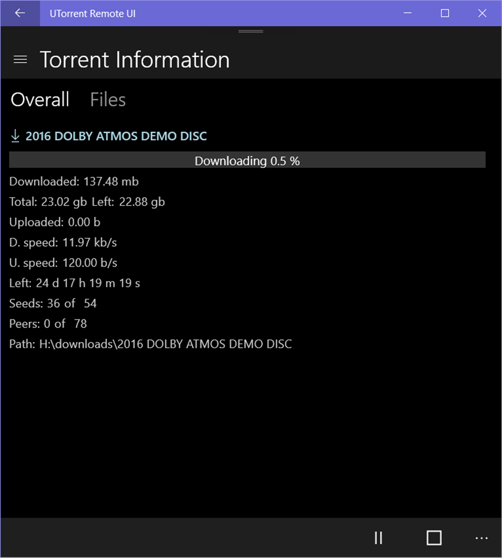 UTorrent Remote UI Screenshot Image #5