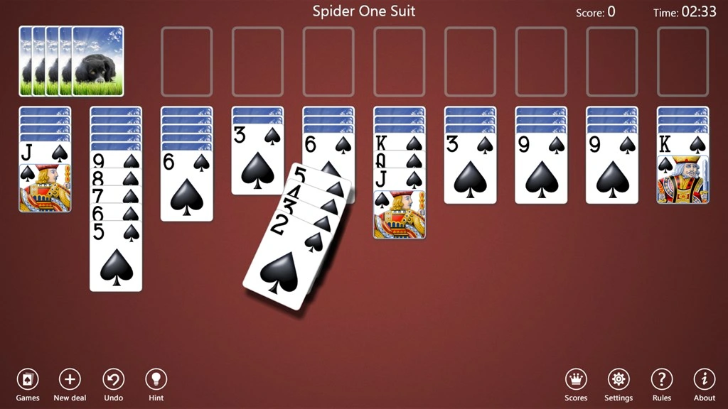 Spider Solitaire Collection Screenshot Image #2