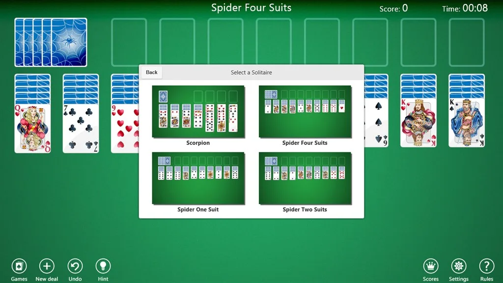 Spider Solitaire Collection Screenshot Image #5