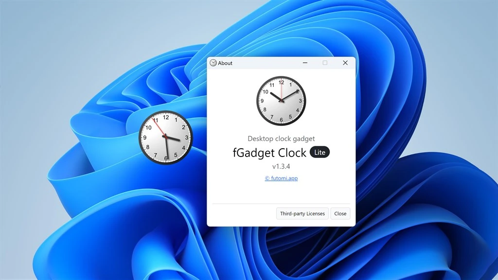 fGadget Clock Lite Screenshot Image #6